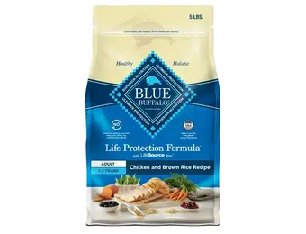 Blue Buffalo - Natural Dog Food Chicken & Brown Rice 5lb Adult