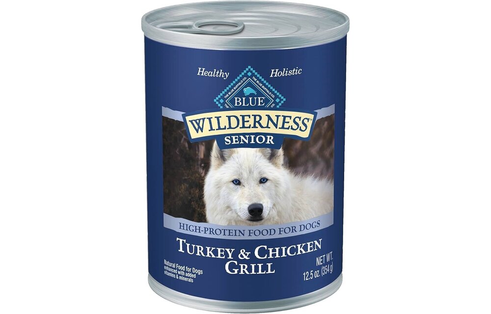 Blue Buffalo - Dog Food Turkey & Chicken Grill Canned 12.5oz Senior