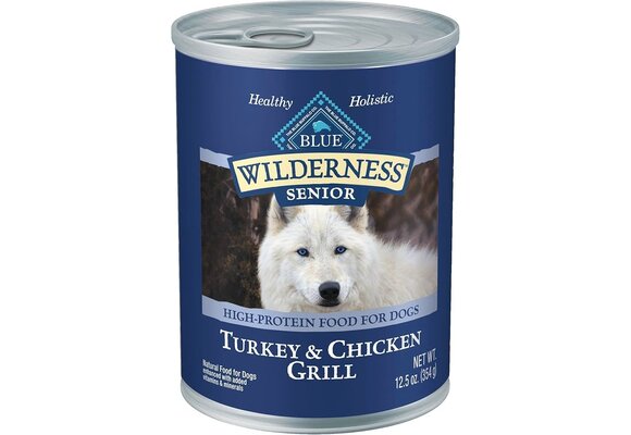 Blue Buffalo - Dog Food Turkey & Chicken Grill Canned 12.5oz Senior