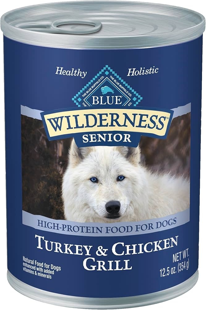 Blue Buffalo - Dog Food Turkey & Chicken Grill Canned 12.5oz Senior