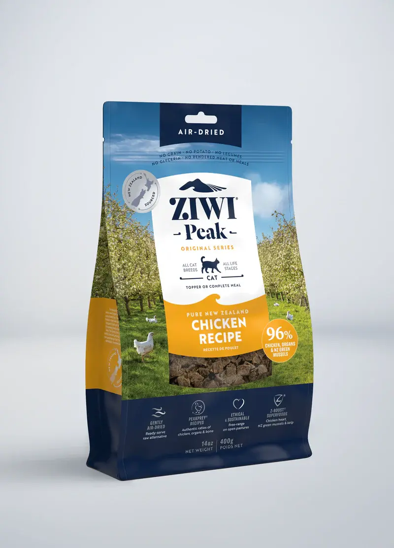 Ziwi Peak - Cat Food Air Dried All Breeds & Ages 14oz 400g