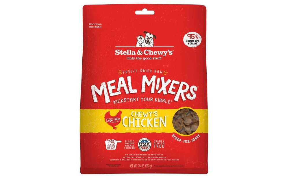 Stella & Chewy's - Dog Kibble Freeze Dried Raw Meal Mixers All Breeds & Sizes 35oz 992g Chewy's Chicken
