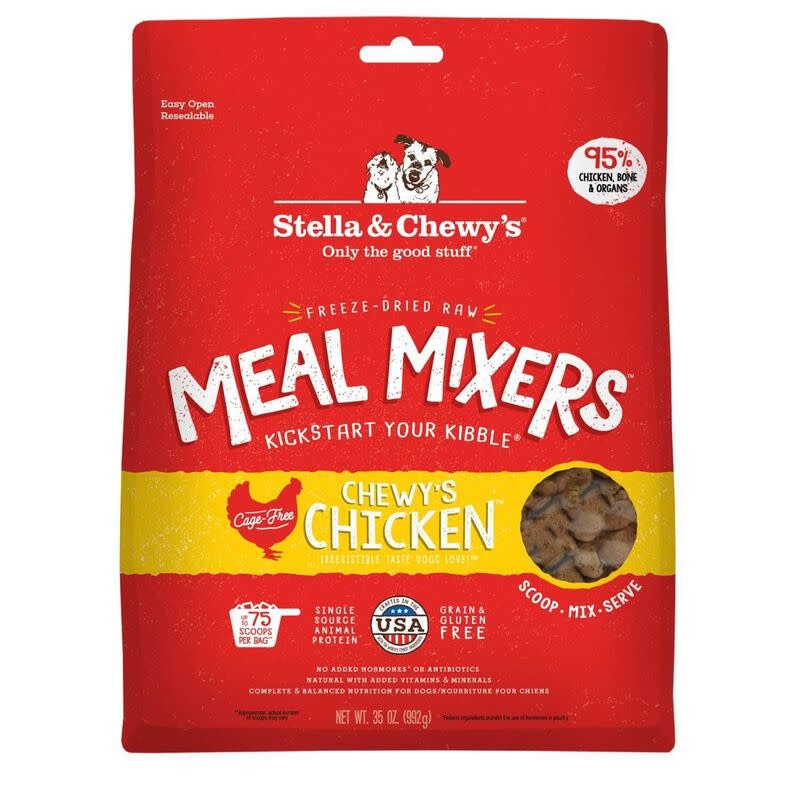 Stella & Chewy's - Dog Kibble Freeze Dried Raw Meal Mixers All Breeds & Sizes 35oz 992g Chewy's Chicken