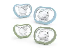 Nanobebe - Flexy Pacifier Active 4 Months+ 4pk Blue/Sage