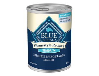 Blue Buffalo - Dog Food Homestyle Recipe Canned 12.5oz Senior 7+