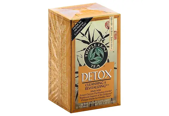 Triple Leaf Tea - Herbal Tea Cleansing & Revitalizing Detox Tea 20ct