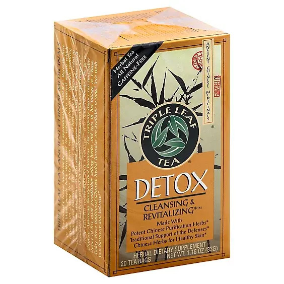 Triple Leaf Tea - Herbal Cleansing & Revitalizing Detox Tea 20ct