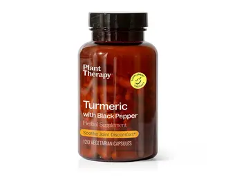 Plant Therapy - Herbal Supplement Capsules Turmeric w/ Black Pepper 120ct