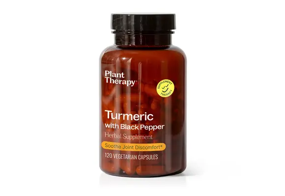 Plant Therapy - Herbal Supplement Capsules Turmeric w/ Black Pepper 120ct