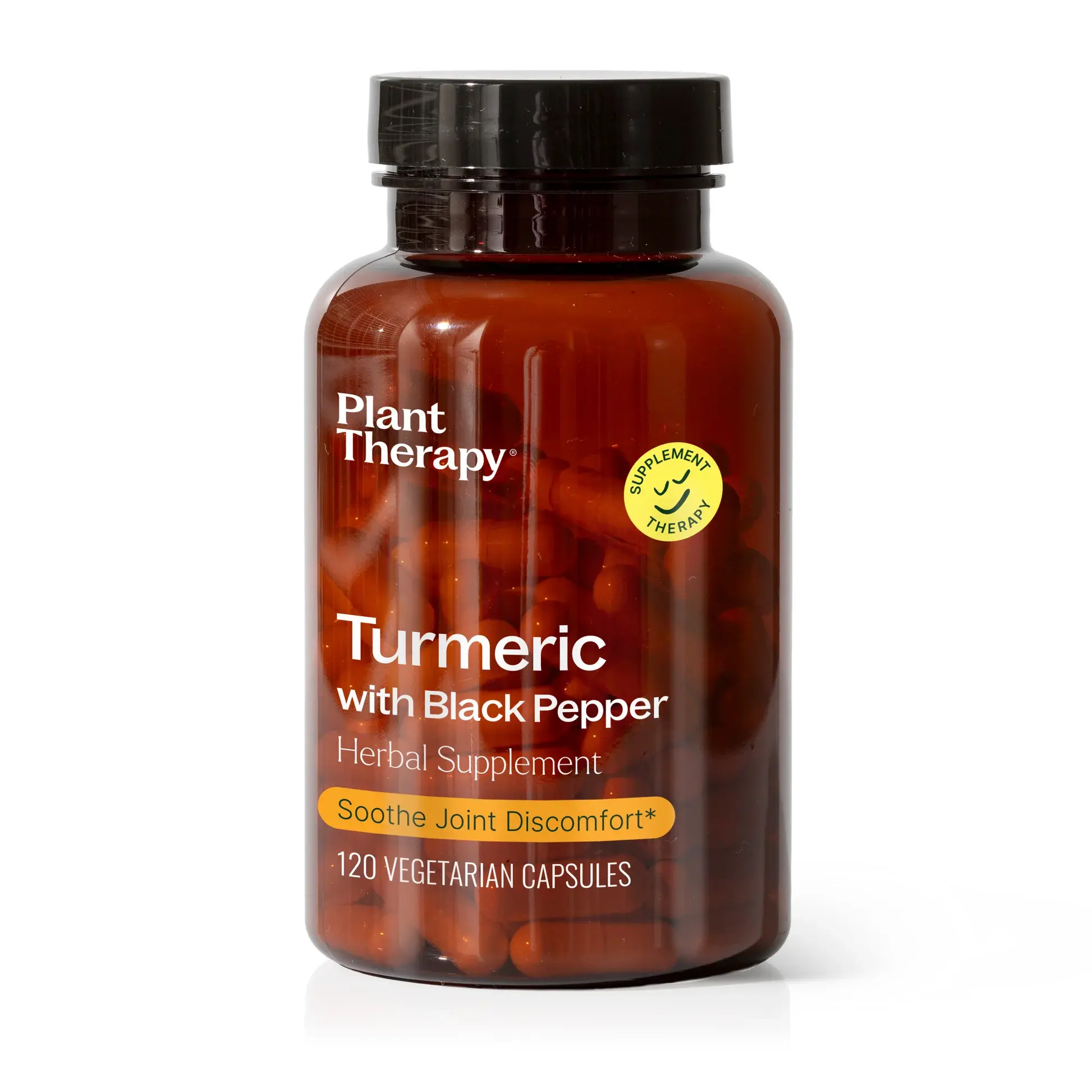 Plant Therapy - Herbal Supplement Capsules Turmeric w/ Black Pepper 120ct
