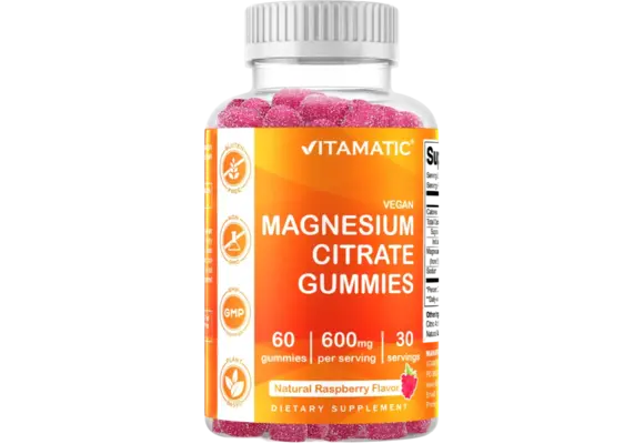 Vitamatic - Magnesium Citrate Gummies 600mg 60ct