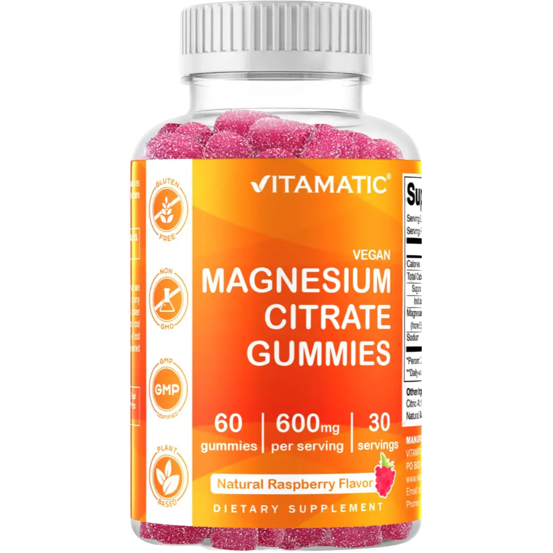 Vitamatic - Magnesium Citrate Gummies 600mg 60ct
