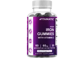 Vitamatic - Iron Gummies w/ Vitamin C 1950mg 60ct