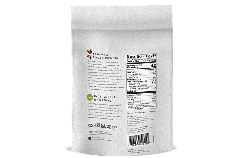Wildly Organic - Fermented Cacao Powder 16oz