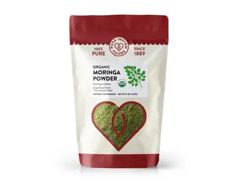 Pure Indian Foods - Moringa Powder Organic Dietary Supplement 8oz
