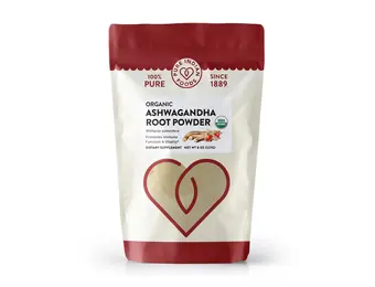 Pure Indian Foods - Ashwagandha Root Powder Organic Dietary Supplement 8oz