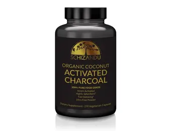 Schizandu - Activated Charcoal Capsules Organic Coconut 210ct
