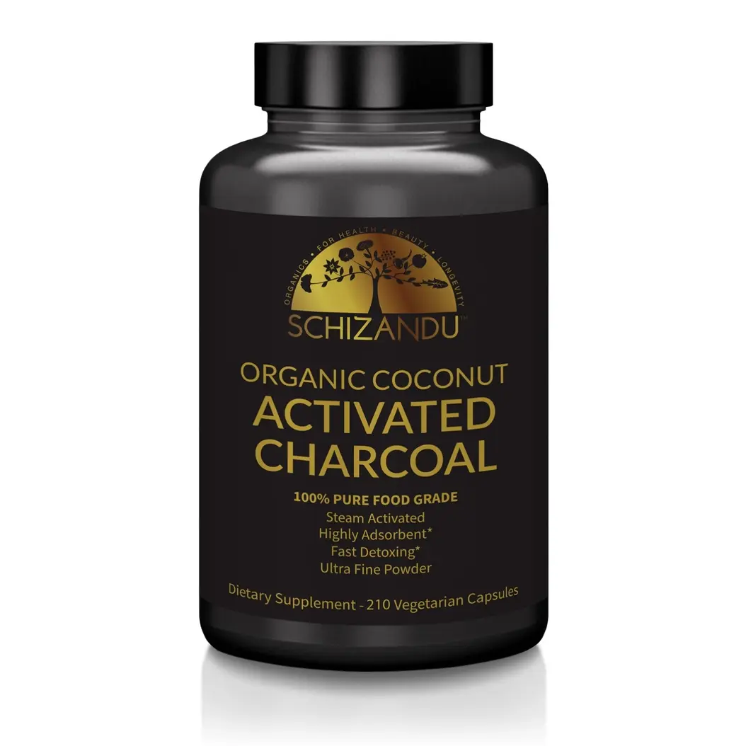 Schizandu - Activated Charcoal Capsules Organic Coconut 210ct