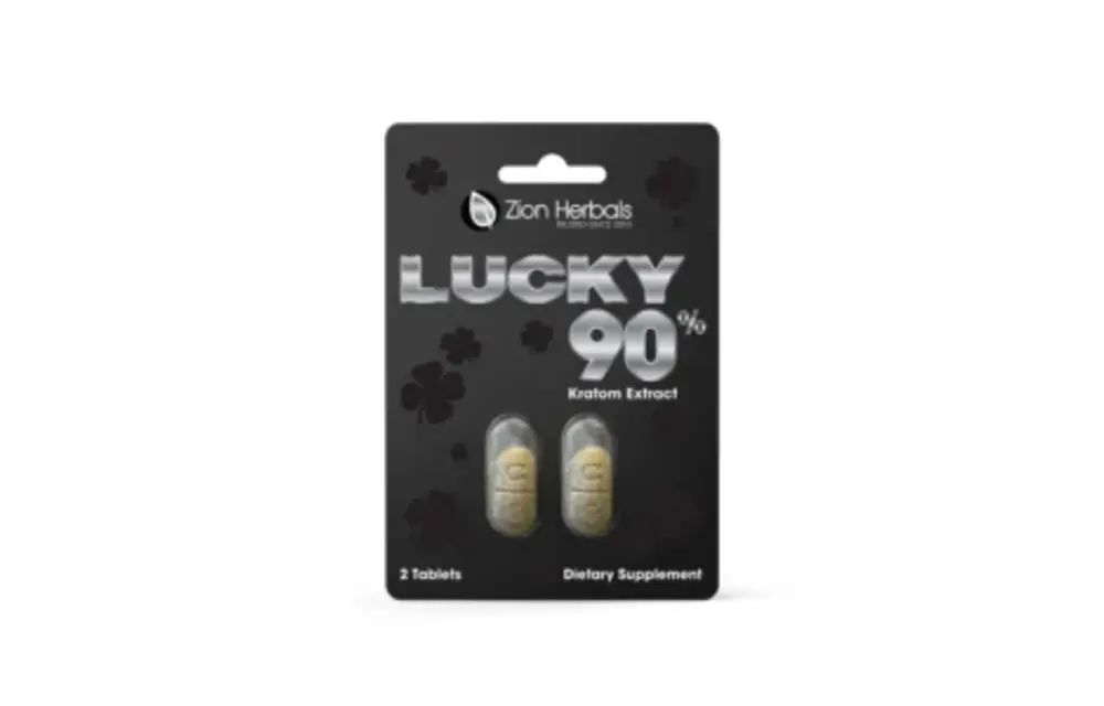 Zion Herbals - Kratom Extract Tablets Lucky 90% 2ct