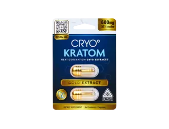 Cryo Kratom - Kratom Extract Capsules Next Gen Gold 600mg 2ct