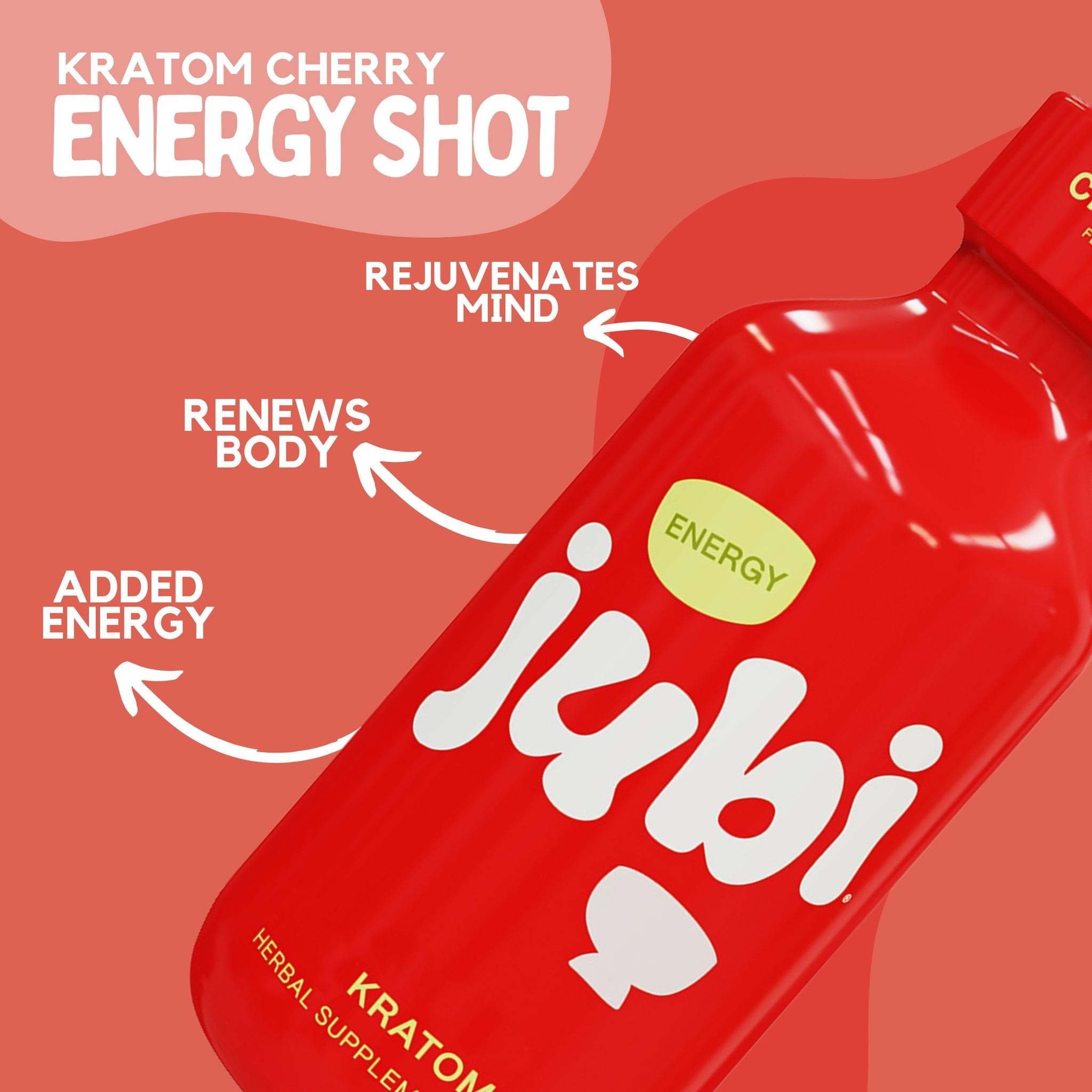 Jubi - Kratom Elixir ENERGY CHERRY 25mg