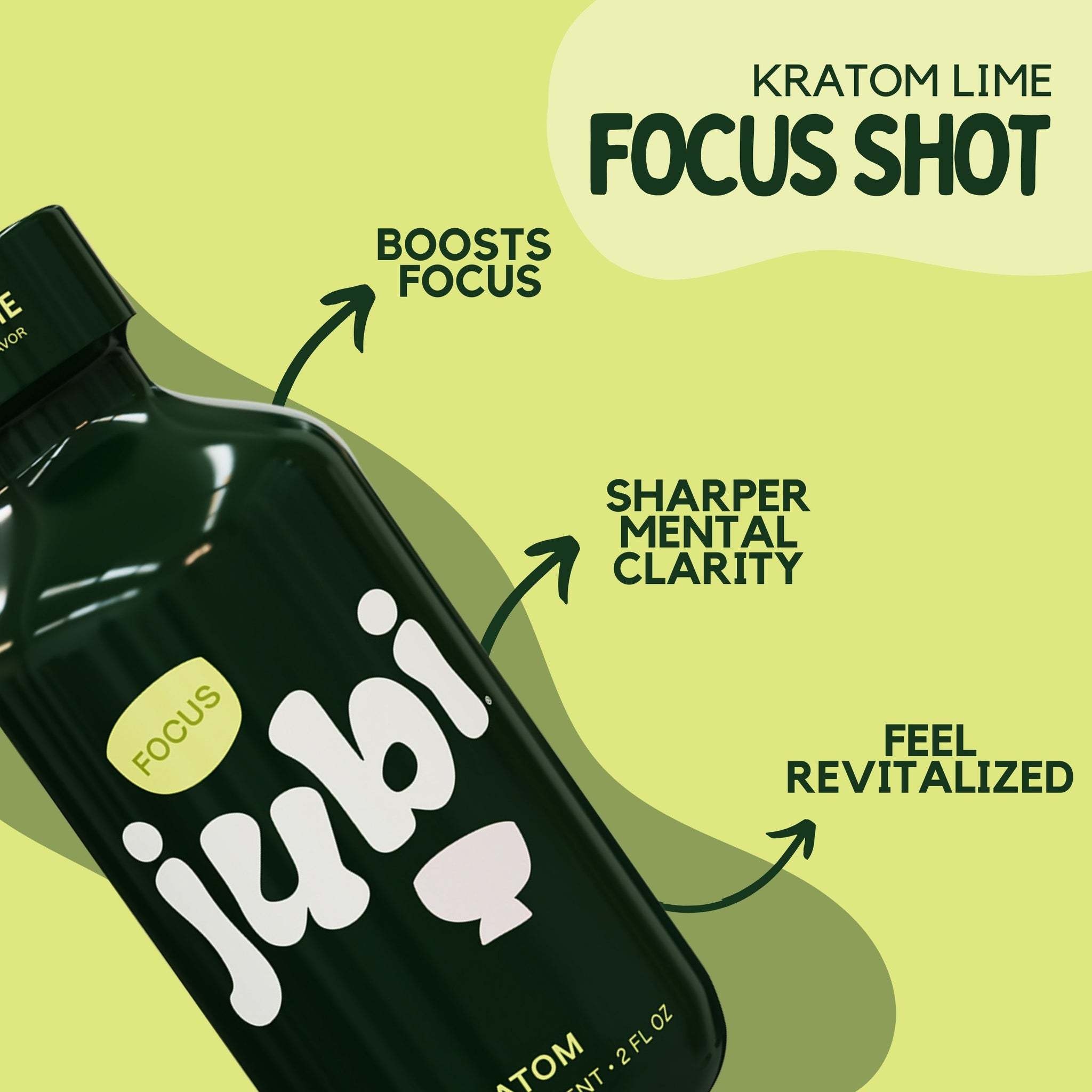 Jubi - Kratom Elixir FOCUS LIME 60mg