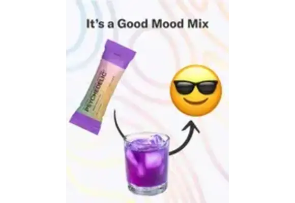 Psychedelic Water - Kava + Velvet Bean Good Mood Mix GRAPE Pouch 7.6g