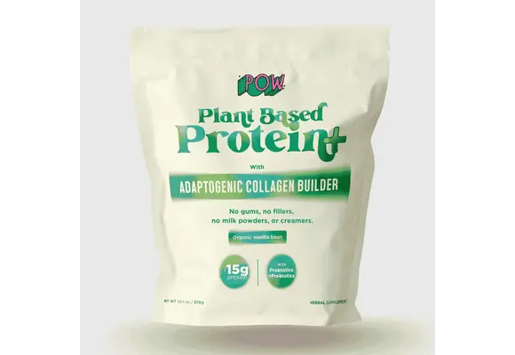 POW - Plant Based Protein+ Adaptogenic Collagen Builder 15g Protein 16.9oz Vanilla
