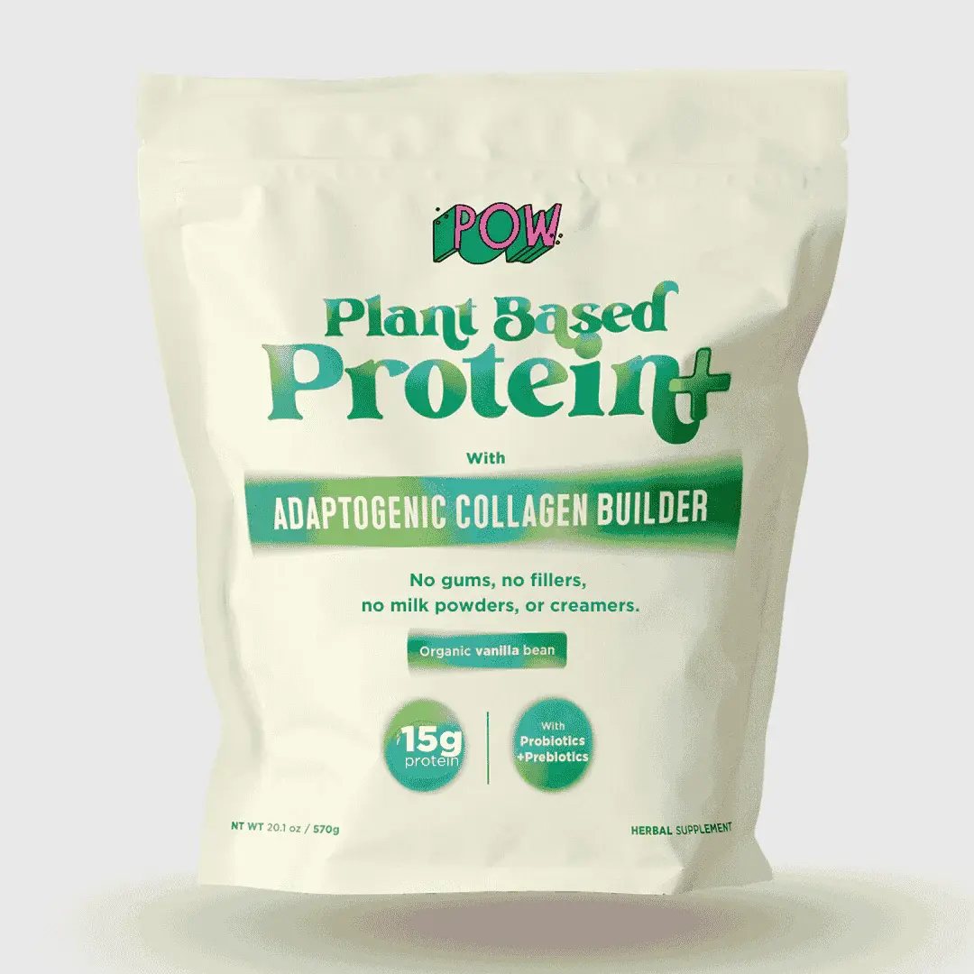 POW - Plant Based Protein+ Adaptogenic Collagen Builder 15g Protein 16.9oz Vanilla