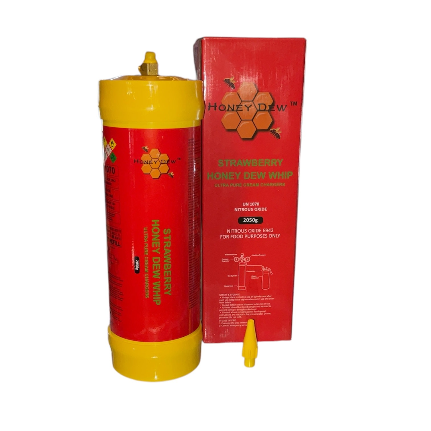 Honey Dew - Whip It N2O Cream Charger Tank 2050g Strawberry