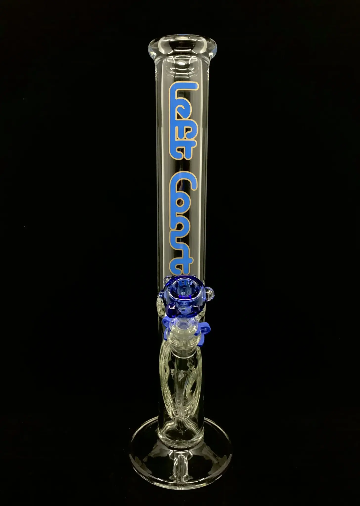 Left Coast - Water Pipe Straight 10" 5mm Blue