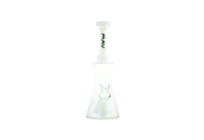 MAV - Water Pipe Glass Pyramid Hourglass 10"