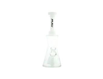 MAV - Water Pipe Glass Pyramid Hourglass 10"