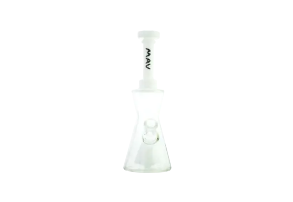 MAV - Water Pipe Glass Pyramid Hourglass 10"