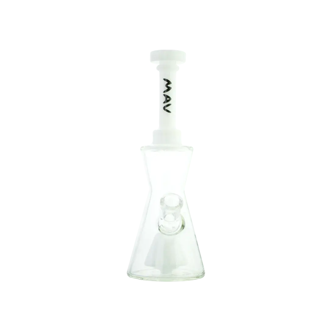 MAV - Water Pipe Glass Pyramid Hourglass 10"