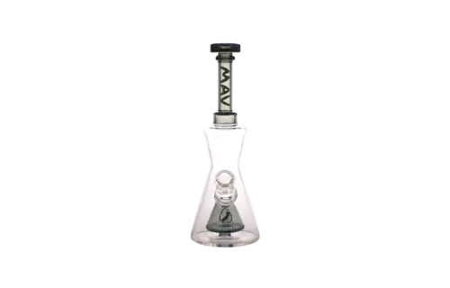 MAV - Water Pipe Glass Pyramid Hourglass 10"