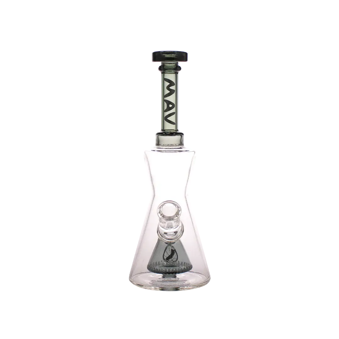 MAV - Water Pipe Glass Pyramid Hourglass 10"