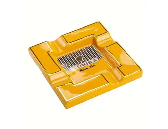 Cohiba - Porcelain Square Ashtray Yellow 8"