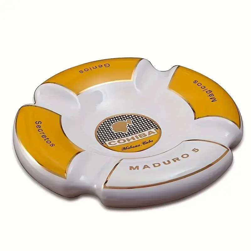 Cohiba - Porcelain Ashtray Round 4 Slot 8.5"