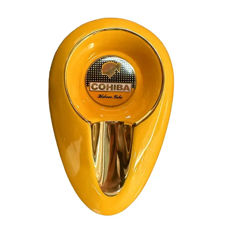 Cohiba - Cigar Ashtray Ceramic Yellow 1pc 5.5"