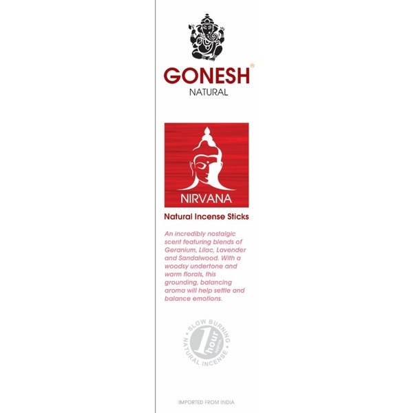 Gonesh - Aroma Incense Sticks Natural 17ct
