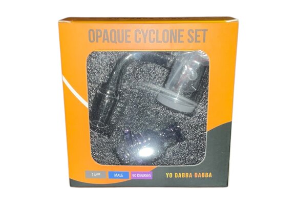 Yo Dabba Dabba - Glass Banger Cyclone Set 14mm 90° Opaque