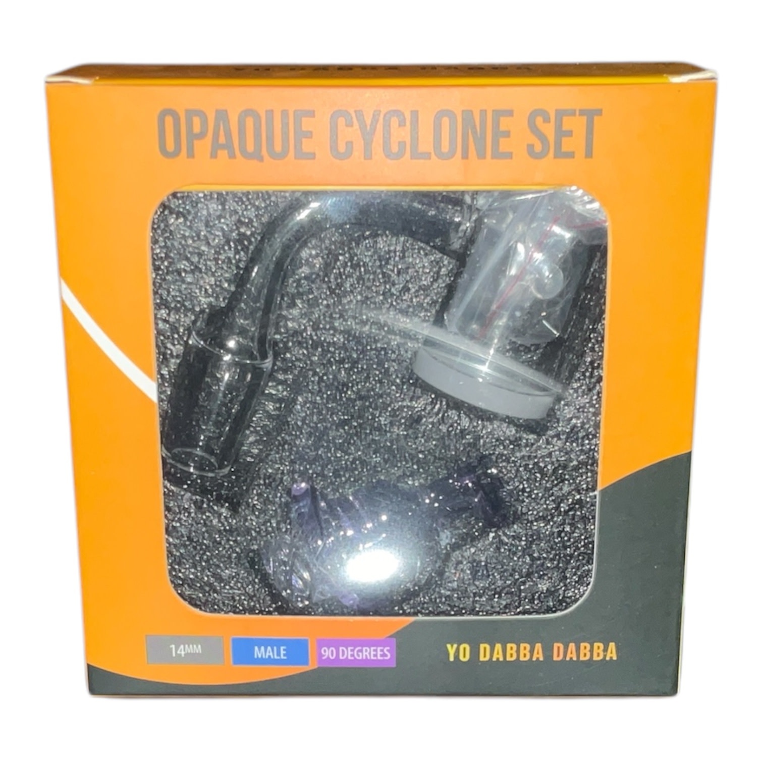 Yo Dabba Dabba - Glass Banger Cyclone Set 14mm 90° Opaque