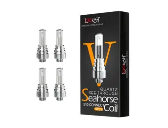 LOOKAH - Seahorse Coil Quartz See Through V 4pk