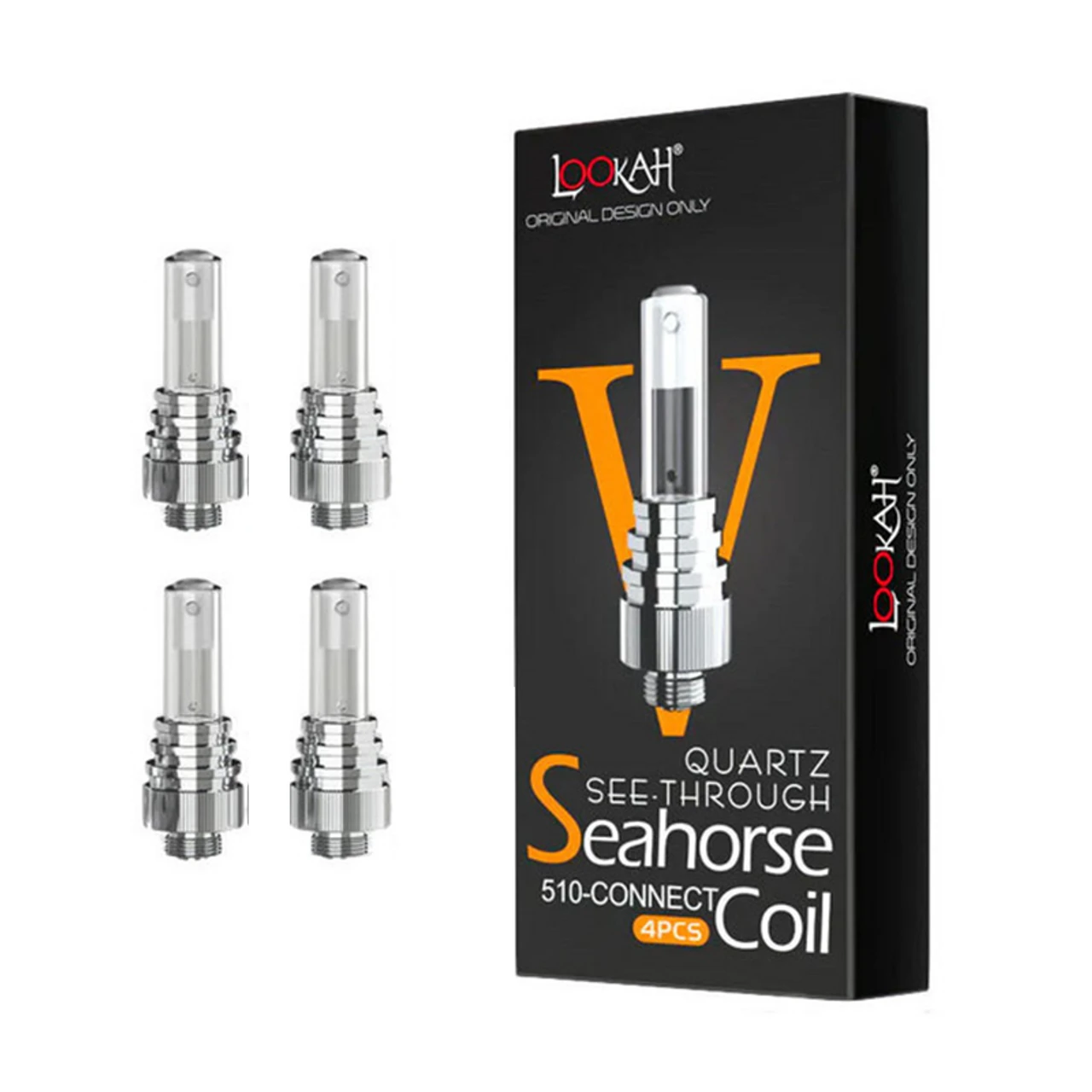 LOOKAH - Seahorse Coil Quartz See Through V 4pk