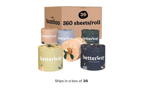 Betterway - Toilet Paper Bamboo Single Roll 3-PLY