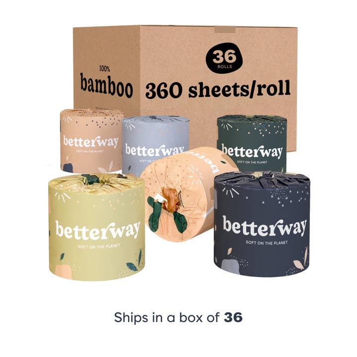 Betterway - Toilet Paper Bamboo Single Roll 3-PLY