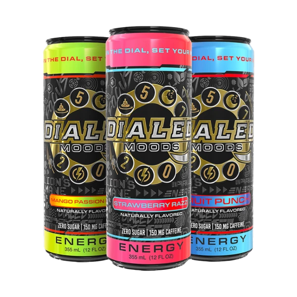 Dialed Moods - Kratom + Mushroom Energy Drink 150mg Caffeine 355mL