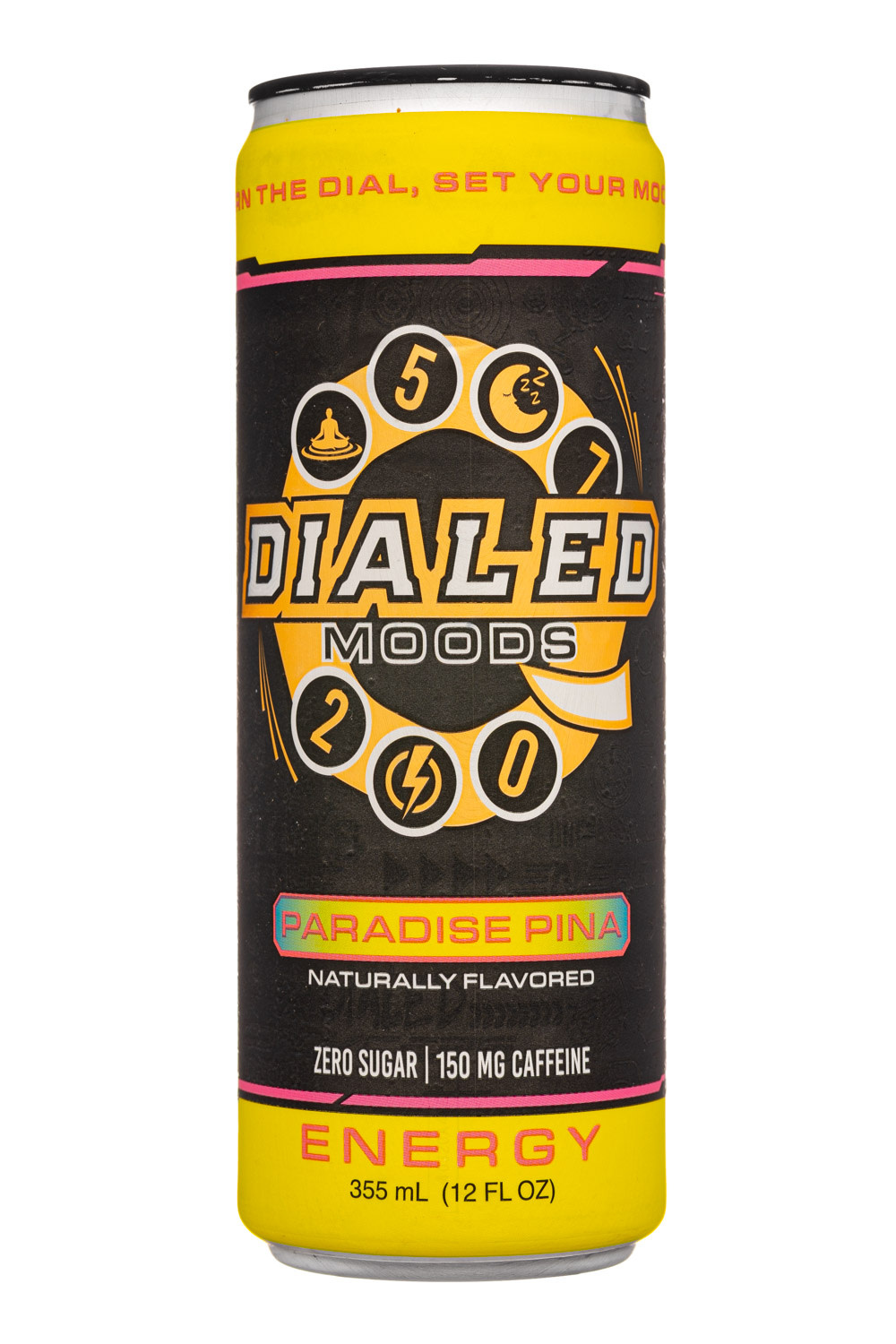 Dialed Moods - Kratom + Mushroom Energy Drink 150mg Caffeine 355mL