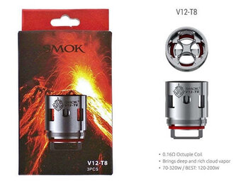 Smok - V12- T8 Coil Atomizer 0.16Ω 3pk